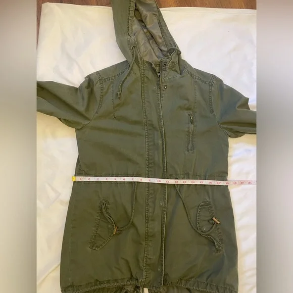 Ambiance medium army green utility jacket - Picture 11 of 12